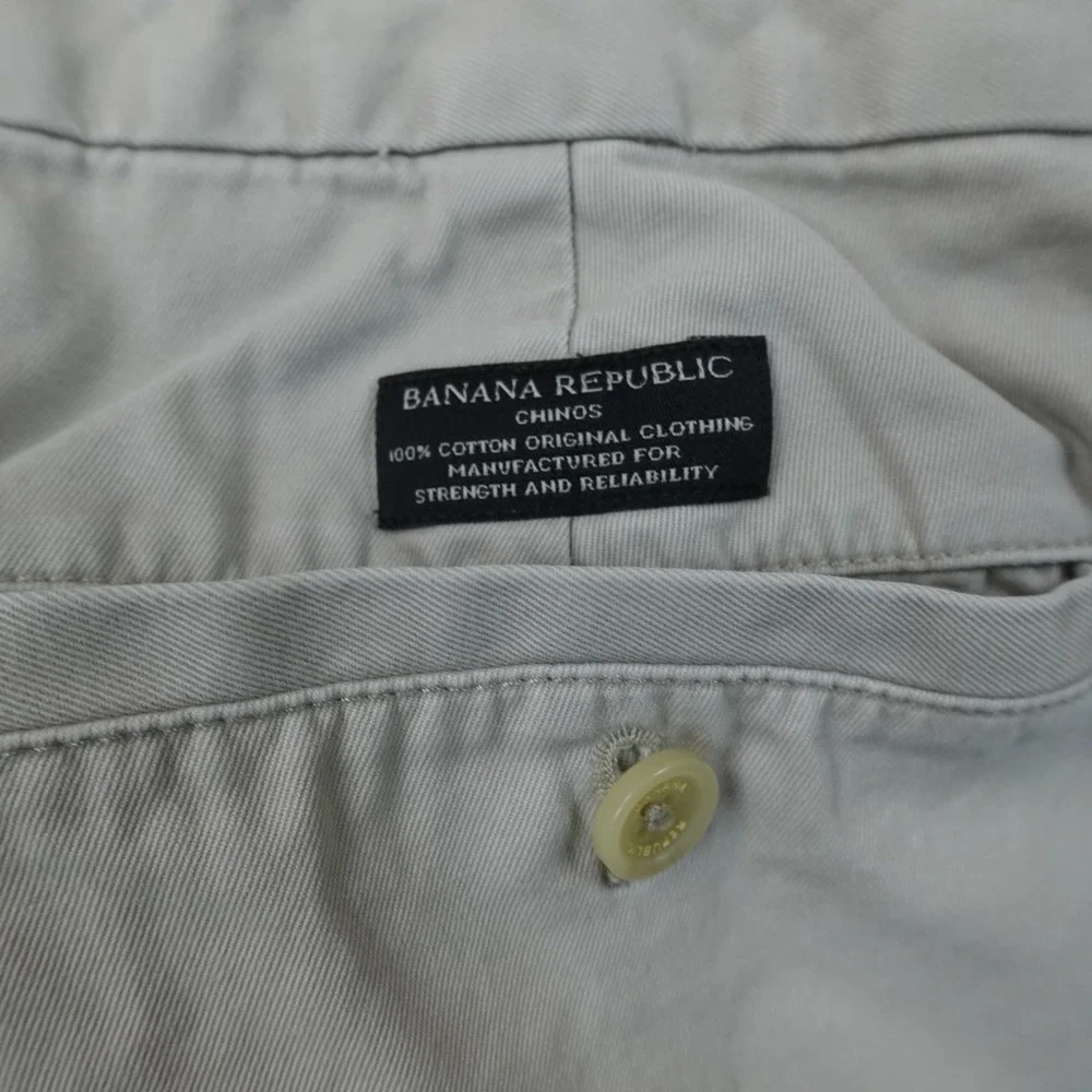Banana Republic Pants Mens 33X32 Beige Khaki Tan Emerson Chino Trouser Straight